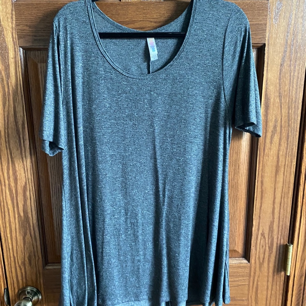 Lularoe Grey Scoop Neck Tunic